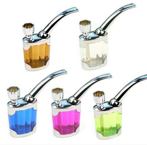 1 PC Filter Smoking Pipe Tobacco Water Pipe Pipas Cigar Holder Mini Shisha Hookah Smoking Pipes Best Gift for Smoker,Random