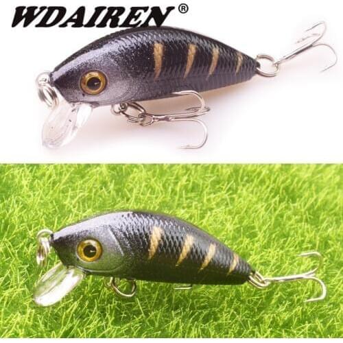 1PCS Japan Mini Fishing Lure 50mm 3.5g Minnow Wobbler Lures Artificial Hard bait carp Crankbait pesca fishing Tackle WD-201