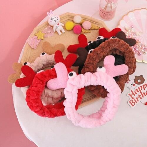 10pcs/lot Warm Top Bowknot Coral Fleece Headbands for Women Girls Wash Face Hairband Turban Elastic Makeup Hair Band Accessories