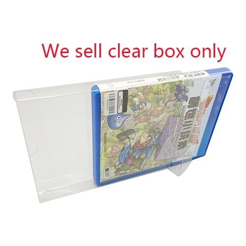 10 PCS a lot Transparent PET Display Case collection box for PSV game storage box protective box