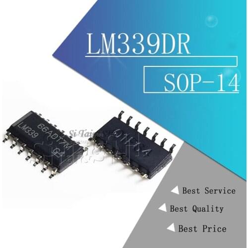 20PCS LM339DR SOP14 LM339 SOP LM339DT SMD LM339DR2G SOP-14 339DR new and original IC