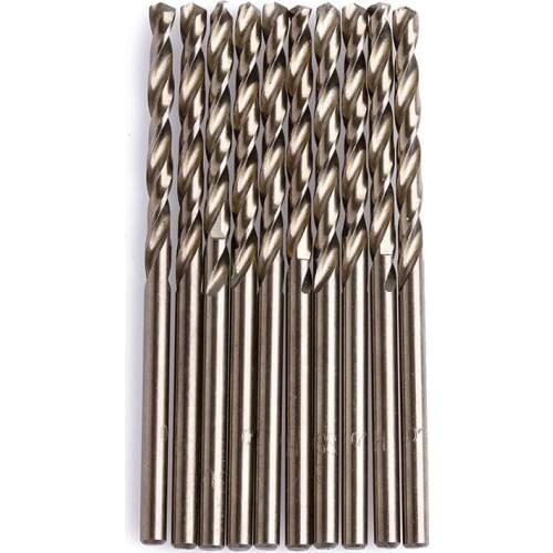 2020 New 10Pcs/Set 3mm M35 Triangle Shank HSS-Co Cobalt Twist Drill Spiral Drill Bit
