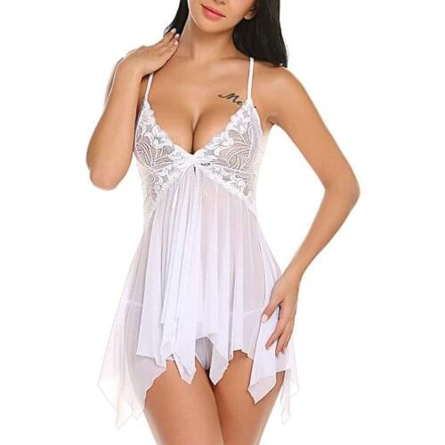 2021 Sensual Lingerie Womens Lace Lingerie Doll Sexy Nightdress Exotic Pajamas Bridal Pajamas S-3XL