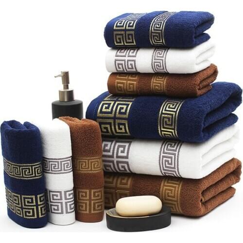 34x74cm 100% Cotton Absorbent Solid Color Soft Comfortable Top Grade Men Women Family Bathroom Hand Towel