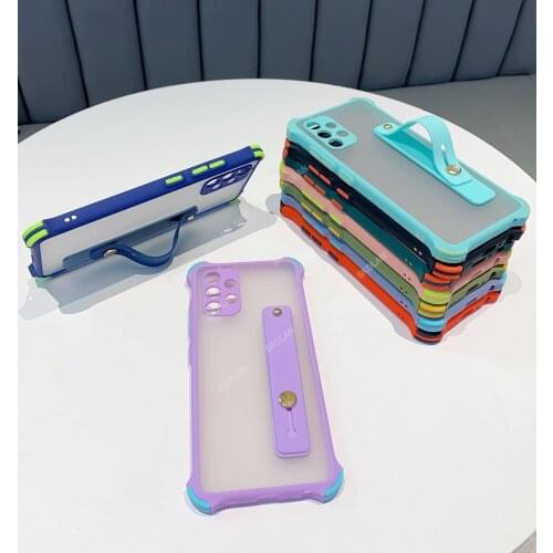 Holder Stand Case For XIAOMI mi 11 Lite 11 Ultra POCO X3 Pro 10TPro CC9 Wrist Strap phone Cover for xiaomi POCO X3 NFC M3 F3 10t