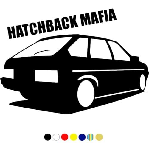 CS-108#14.2*20cm hatchback mafia 2109 funny car sticker and decal silver/black vinyl auto car stickers