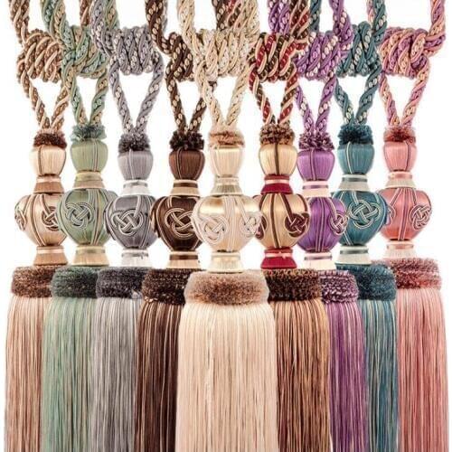 Elegant Curtains Tiebacks Tassel Ropes Window Drapes Holdbacks Hanging Decorations Home Accessories Tassel Decoration