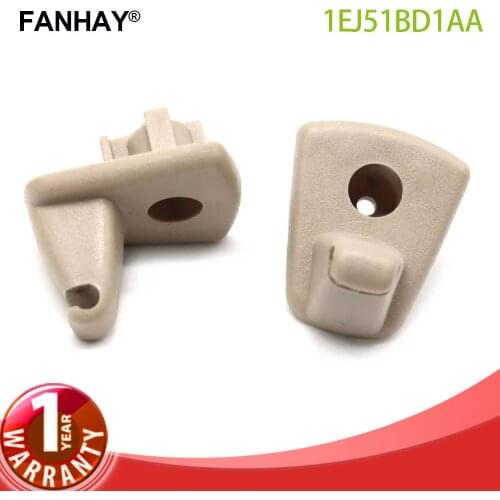 FANHAY New 2PCS Sun Visor Hook Clips 1EJ51BD1AA For Chrysler 300C Dodge Charger Magnum Auto Part Replacement 1ET511W1AA