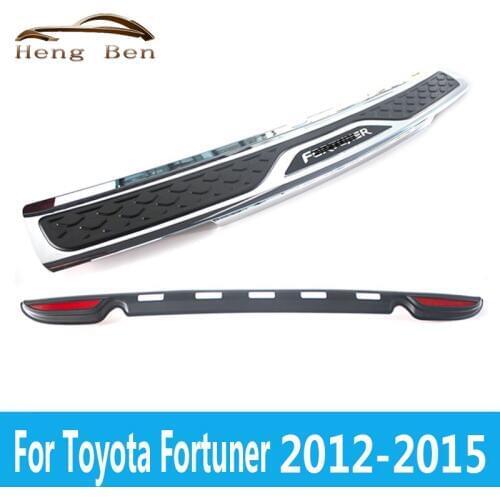 HB High Quality Plastic Rear bumper Protector Sill For Fortuner 2012,13,14,15