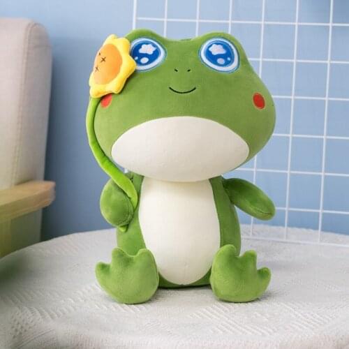 35/45CM Big Eyes Frog Doll Plush Toy Birthday Christmas Plush Stuffed Doll Children Kawaii Home Decoration