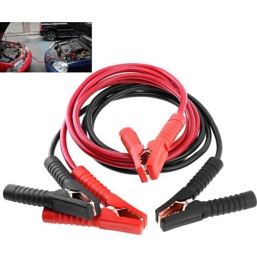 2.5M 500AMP 10MM Copper Car Battery Booster Cable Emergency Ignition Jump Starter Leads Wire For Car Van SUV