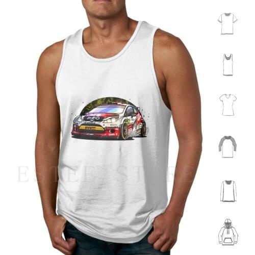 Bernardo SousaS Fiesta Rrc Tank Tops Vest Cotton Rs Fiesta Rally Rali Wrc Wrc2 R5 Erc Portuguese Português Meo Flat Out