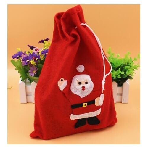 Merry Christmas Decoration Santa Claus Kids Candy Bag Home Party Decor Gift To Children