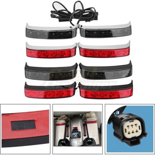 Motorcycle Led Saddle Bag Turn Lamp Light Run Brake Light For Harley Touring Road King Street Glide FLHR CVO Limited 2014-2020