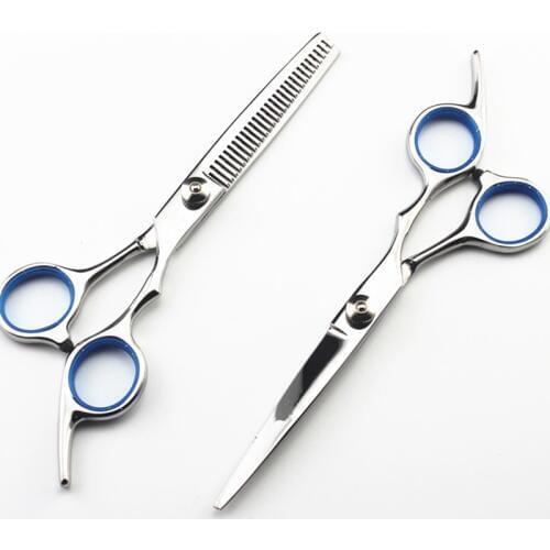 Professional Japan 4cr 6 '' hair scissors set with ring haircut sissors thinning barber hair cutting shears hairdresser scissors