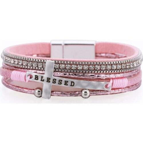 2021 New Style Hand-woven Multi-layer Combination Accessory Women Leather Bracelet Fashion Jewelry Wholesale