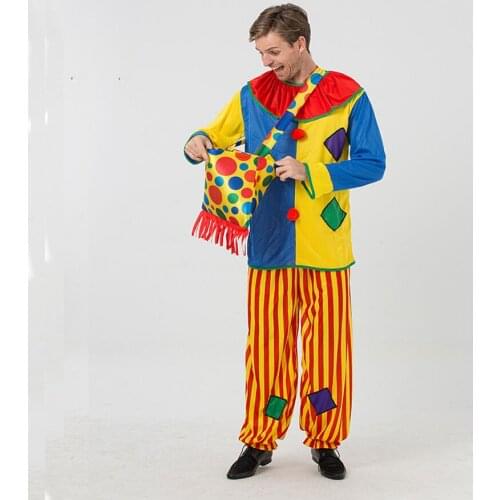 New Men Male Cosplay Halloween Costumes Props Fancy Dress Party Stage Performance Bag Adult Clown Costumes