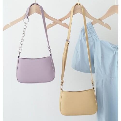 New Arrival Armpit Bag for Girls pu Leather Pretty Solid Summer Colors Shoulder Bag Fashion Women Handbag Messenger Bag сумки