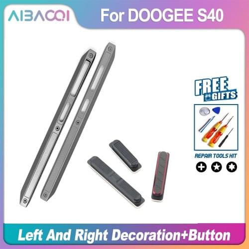 New Housing A Frontal Shell Middle Side Plastic Frame Housings Case Middle+Power Volume SOS Button Repair Parts For Doogee S40