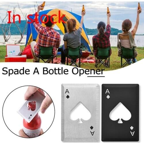Bar Beer Bottle Opener Multitool Poker Multifunction Pocket Card Bottle A Credit Beer Opener Gear Multi Wallet Spade Kitchen