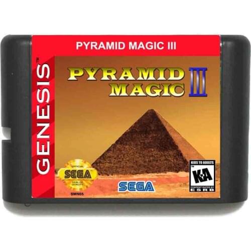 Pyramid Magic 3 16 bit MD Game card For 16bit Sega MegaDrive Genesis game console