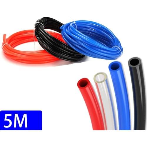 5 meters Pneumatic Tube Air Tubing Component Pneumatic Air Hose 4mm 6mm 8mm 10mm 12mm PU Pipe Air Line Hose for Compressor