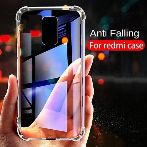 Transparent silicone case for xiaomi redmi 9 9A 9C Note 9 pro 9S clear cover for redmi Note 8 pro 8T 8 8A K20 K30 pro Not9 coque