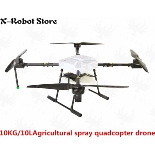 DIY JMR-X1380MM 10kg / 10L Agricultural spray quadcopter drone 1380mm annular folding pure carbon fiber frame +landing+ 10L tank