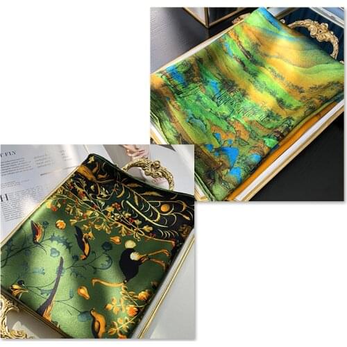 100% pure silk scarf 110cm Large Designer *Mulberry Silk Scarf Manual Rolled Scarf Foulard En Soie natural mulberry scarfs