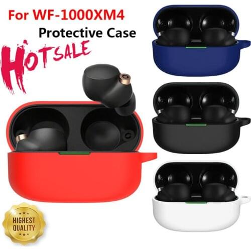 Silicone TPU Protective Case Earphone Cover Protector Wireless Earbuds Sleeve Soft Shell For SONY WF-1000XM4