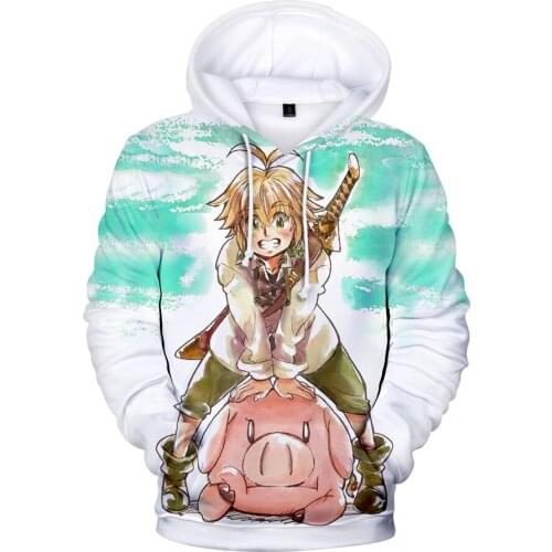 Mens clothing womens mens 3D hoody sweatshirt nanatsu no taiza explosion models anime female universal Hot hooded sweatshirt