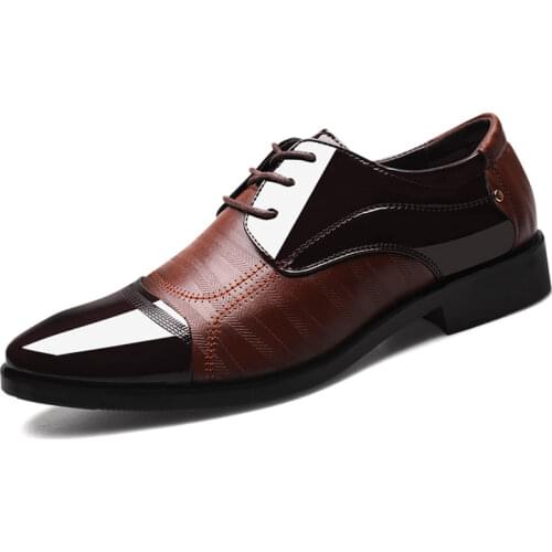 New Large Size Business Luxury Oxford Shoes Mens Breathable Leather Shoes Rubber Dress Shoes Mens Office Party Wedding Shoes