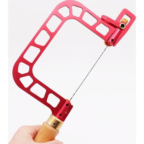 U-Shaped Hand Saw with Lever Tension Saw Hand Tool Spiral Saw Blade for Jewelry Tool Woodworking Tool