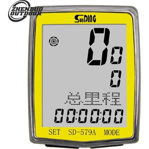 Bike Code Meter Wired Odometer Backlight Speedmeter Bicycle Computer