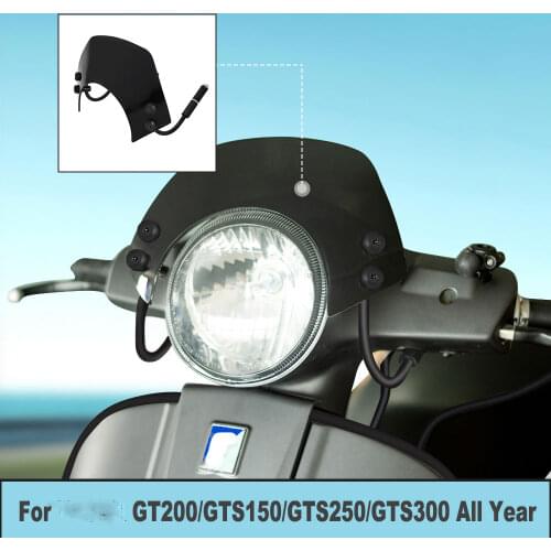Scooter Windscreen Windshield Flyscreen Wind Screen Deflector Protector for Piaggio Vespa GTS 125 200 300 GT200 GTS300 GTV300
