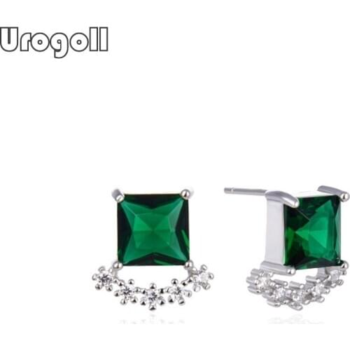 Fine Jewelry 925 Sterling Silver Stud Earrings Gift For Women Anniversary Engagement Wedding Party Noble Earring Jewelry Gift