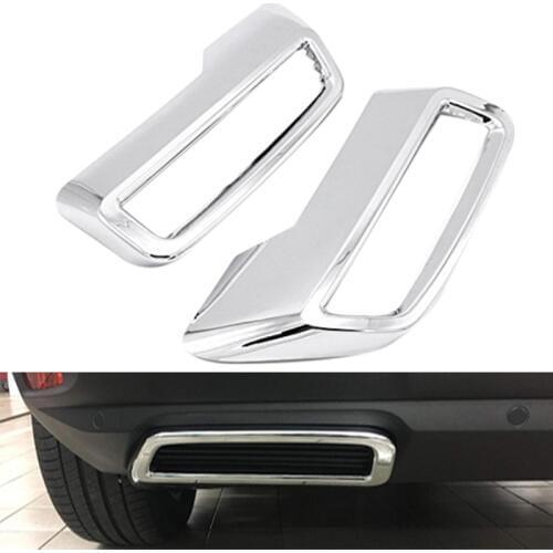 For Peugeot 3008 5008 Allure 2017 - 2019 Exhaust Pipe Tail Cover ABS Rear Exhaust Muffler End Pipe Cover Decoration Trim