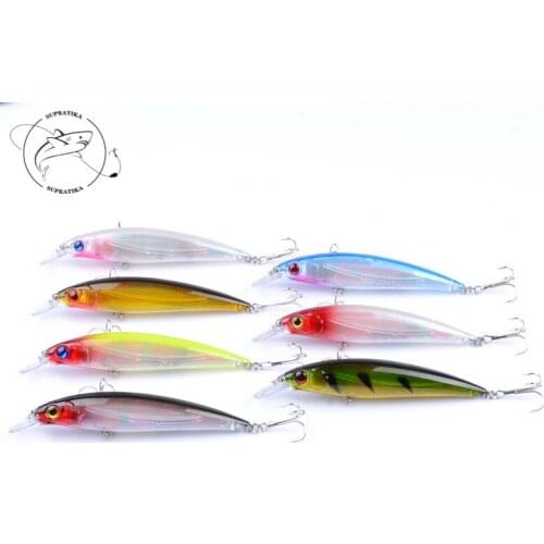 1Pcs Top Water Lifelike Minnow Fishing Baits Lure 11cm/13.4g Wobblers Crankbait Artificial Laser Hard Baits Swimbait