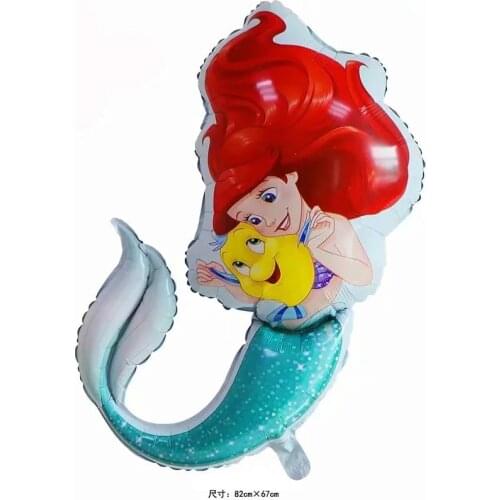1pc Mermaid Party Balloons baby girl birthday party decor kids toy Supplies Sea Summer Beach Shells Helium Balloons