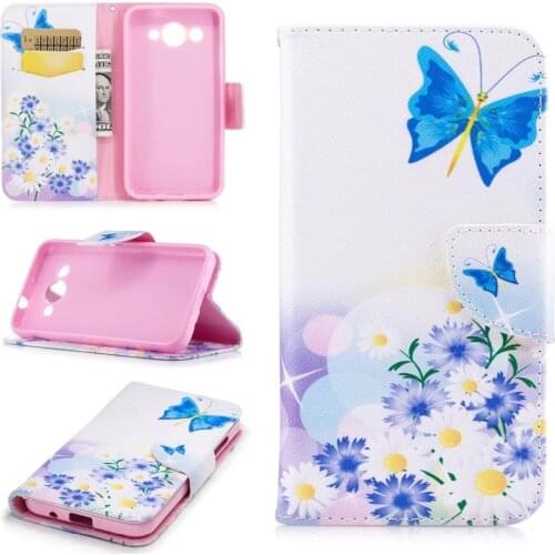 10pcs/lot free shipping Butterfly Flower Wallet Leather Case For huawei Y7/Y3 2017/Y5 2017/P10/P0 LITE/P10 PLUS/P8 LITE 2017