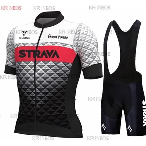 2021 Team STRAVA Cycling Jersey Set Mens Short Sleeve Maillot Ropa Ciclismo Bike Outfit Complete Summer Bicycle Clothing