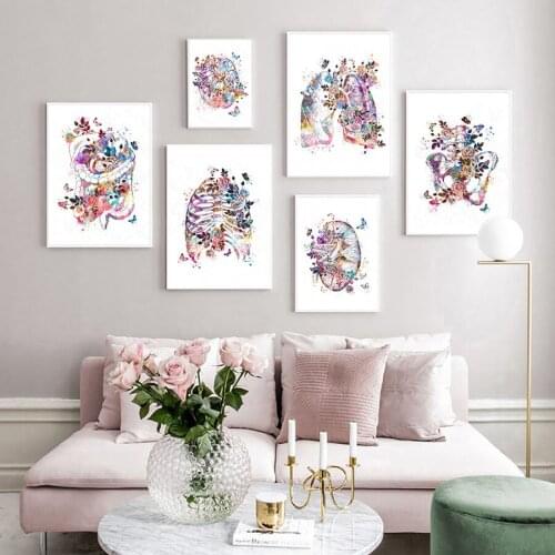 5d DIY Brain Heart Lung Anatomy Diamond Embroidery Anatomical Organ Human Anatomy Diamond Painting Mosaic Doctors Gift Decor