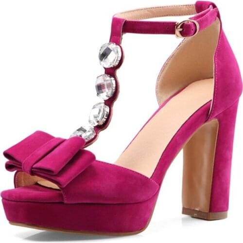 Large Size 32-46 Summer Style Sandals Fashion Open-toe Monochrome Elegant Womens High Heels (10cm) Wedding Party Shoes 2091