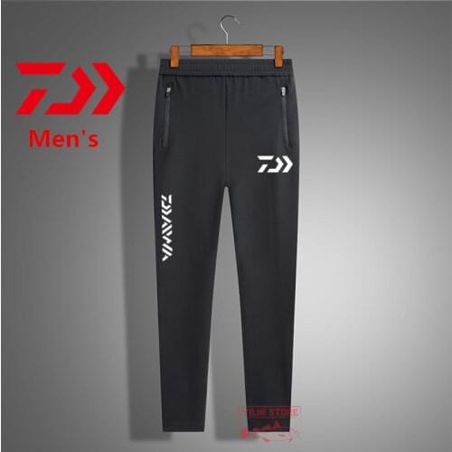 Daiwa Summer Men Women Quick-drying Fishing Ice Silk Pants Outdoor Waterproof Breathable Elastic Trekking Climbing Fishing Pants