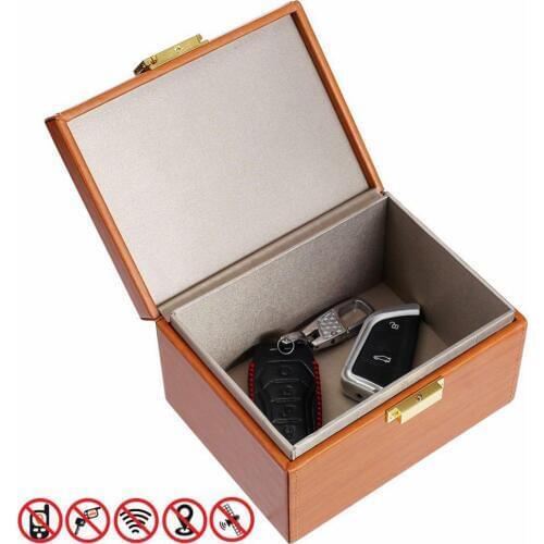 Car Key Signal Blocker Box Pouch Anti Theft Key Safe Blocking Pouch Case Radiation-proof Mobile Phone Box Car Accessories