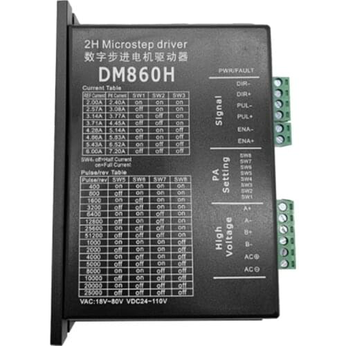 Digital Motor Driver, Dm860H Stepper Motor Driver Is Suitable for 57 86 Series Stepper Motors