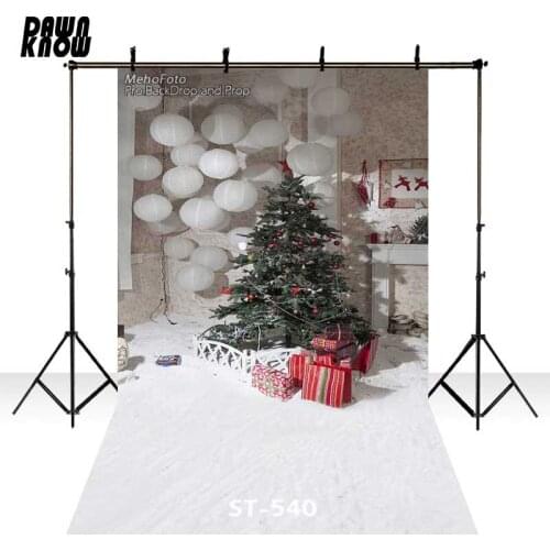 DAWNKNOW Christmas Tree Vinyl Photography Background New Fabric Polyester Backdrops for Children photo studio ST540