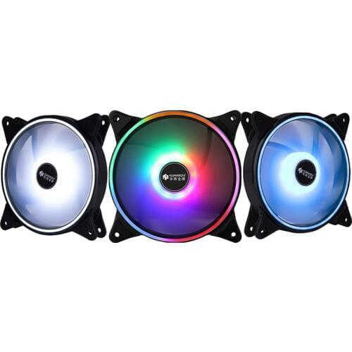 HUANANZHI AX120 PC case fan 12CM SYS fan case radiators LED noiseless cooling fan for desktop