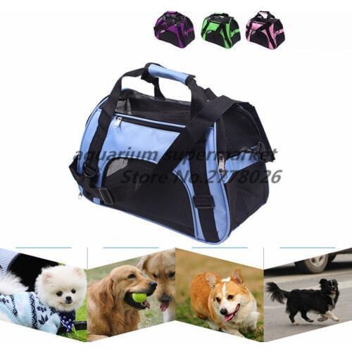 Small Pet Carrier for Dogs Cats Travel Bag Folding Carrier Cage Collapsible Crate Tote Handbag Potable Tools