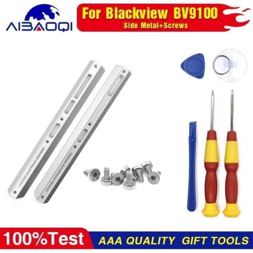 Metal Frame Housings Cover Side Repair Accessories Parts Bumper For Blackview BV9100 Phone Perfect Replacement Parts Free Tools